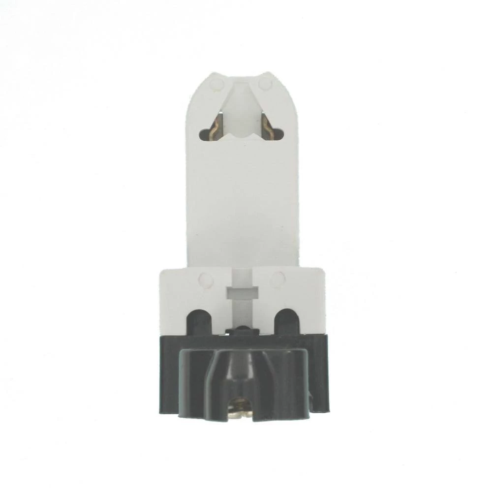 660W Medium Base Bi-Pin Pedestal Screw Mount Turn-Type Standard Fluorescent Lampholder with Starter Base, White by Leviton 2 660W Medium Base Bi-Pin Pedestal Screw Mount Turn-Type Standard Fluorescent Lampholder with Starter Base, White by Leviton - Image 2