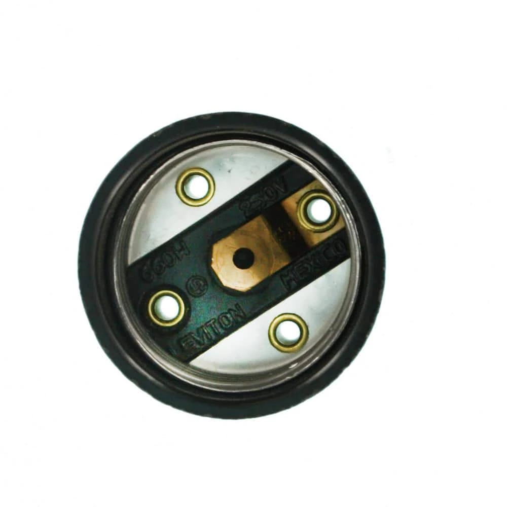 660W Medium Base Bottom Turn Knob Incandescent Lampholder, Brown by Leviton 4 660W Medium Base Bottom Turn Knob Incandescent Lampholder, Brown by Leviton - Image 4