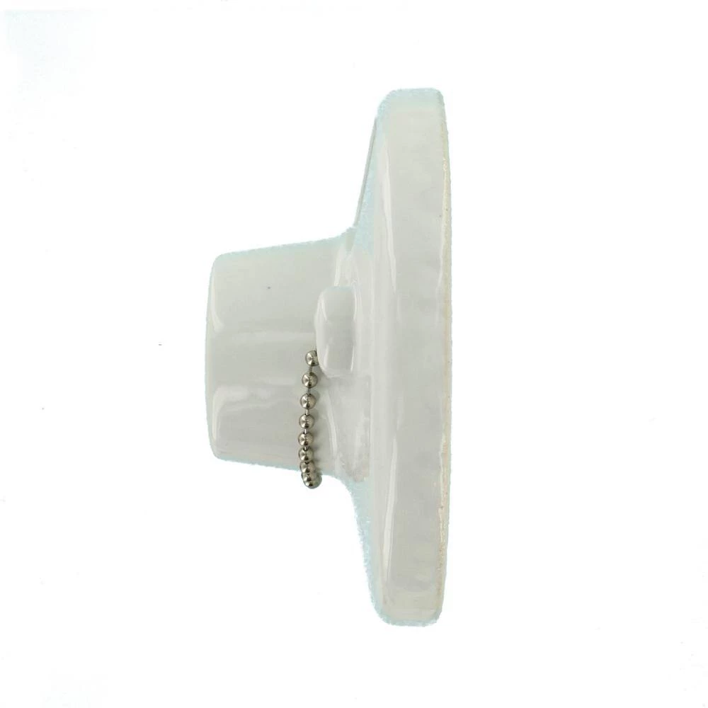 660W Medium Base One-Piece Single Circuit Keyless Box Mount Glazed Porcelain Incandescent Lampholder, White by Leviton 4 660W Medium Base One-Piece Single Circuit Keyless Box Mount Glazed Porcelain Incandescent Lampholder, White by Leviton - Image 4