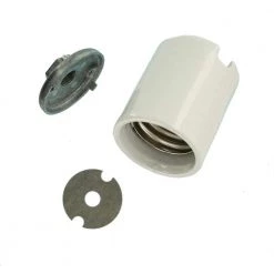 1500W Mogul Base Porcelain Incandescent Lampholder, White by Leviton -FANIMATION Shop leviton lamp accessories 8678 66 1000