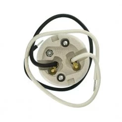 1500W Mogul Base One-Piece Keyless HID Glazed Porcelain Lampholder, White by Leviton -FANIMATION Shop leviton lamp accessories 8756 2 1d 1000