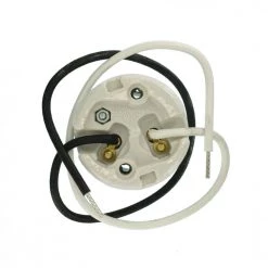 1500W Mogul Base Keyless Porcelain Incandescent Lampholder, White by Leviton 7 1500W Mogul Base Keyless Porcelain Incandescent Lampholder, White by Leviton -FANIMATION Shop leviton lamp accessories 8756 j 1d 1000