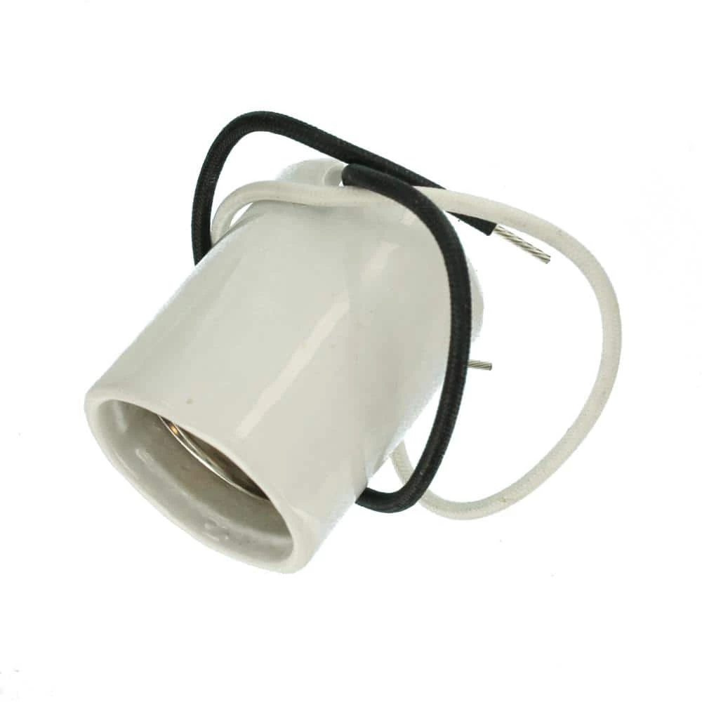 1500W Mogul Base Keyless Porcelain Incandescent Lampholder, White by Leviton 3 1500W Mogul Base Keyless Porcelain Incandescent Lampholder, White by Leviton - Image 3