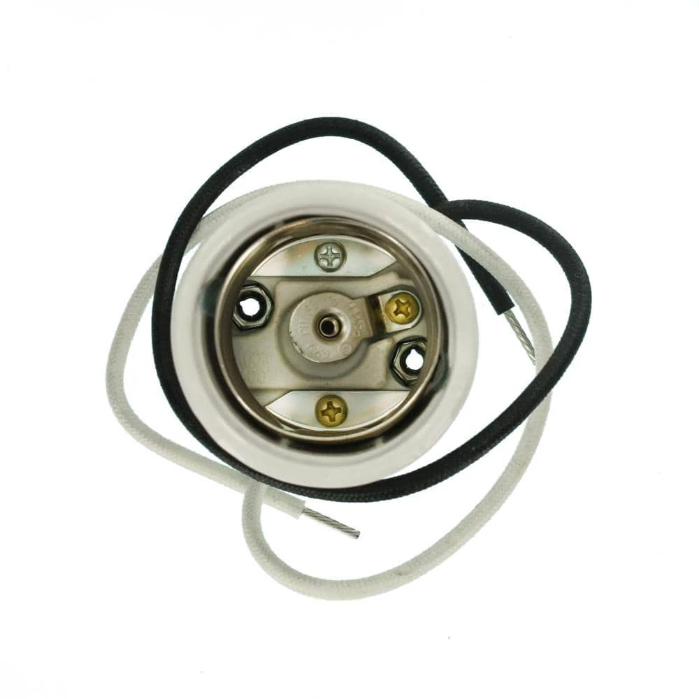 1500W Mogul Base Keyless Porcelain Incandescent Lampholder, White by Leviton 2 1500W Mogul Base Keyless Porcelain Incandescent Lampholder, White by Leviton - Image 2