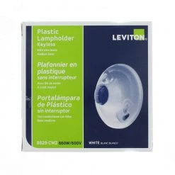 660-Watt Medium Base Single Circuit Keyless Outlet Box Mount Plastic Incandescent Lampholder, White by Leviton -FANIMATION Shop leviton lamp accessories 8829 cw2 40 1000
