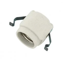 660W Medium Base Snap-In Porcelain Incandescent Lampholder, White by Leviton -FANIMATION Shop leviton lamp accessories 8885 a0 1000