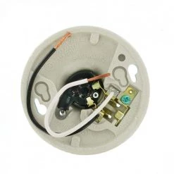 660W Medium Base One-Piece Single Circuit Outlet Box Mount Glazed Porcelain Incandescent Lampholder, White by Leviton -FANIMATION Shop leviton lamp accessories 9726 c2 1d 1000