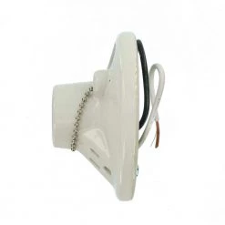 660W Medium Base One-Piece Single Circuit Outlet Box Mount Glazed Porcelain Incandescent Lampholder, White by Leviton -FANIMATION Shop leviton lamp accessories 9726 c2 a0 1000