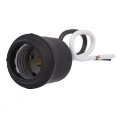 Rubber Weatherproof Outdoor Light Socket for Medium Base Incandescent Bulbs by Leviton -FANIMATION Shop leviton lamp sockets 124 d 4f 1000