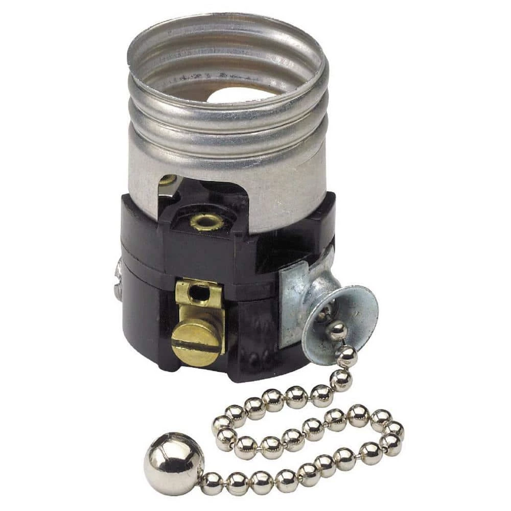 Black Medium Base Interior Only Shell Incandescent Lampholder by Leviton 1 Black Medium Base Interior Only Shell Incandescent Lampholder by Leviton