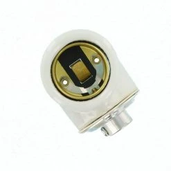 660W Medium Base One-Piece Single Circuit Keyless Glazed Porcelain Dual Socket Incandescent Lampholder, White by Leviton -FANIMATION Shop leviton lamp sockets 4010 c3 1000