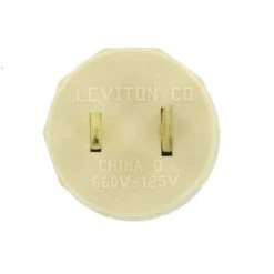 600-Watt Medium Base Outlet to Socket Lamp Holder, Ivory by Leviton -FANIMATION Shop leviton lamp sockets 61 i 1d 1000