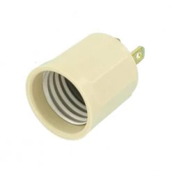 600-Watt Medium Base Outlet to Socket Lamp Holder, Ivory by Leviton -FANIMATION Shop leviton lamp sockets 61 i a0 1000
