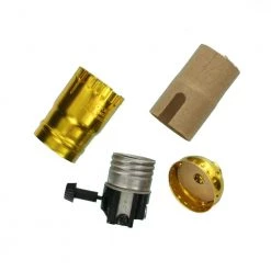 250W Medium Base 2-Circuit Turn Knob Aluminum Shell Incandescent Lampholder (Controls 2 Sockets), Brass by Leviton 9 250W Medium Base 2-Circuit Turn Knob Aluminum Shell Incandescent Lampholder (Controls 2 Sockets), Brass by Leviton -FANIMATION Shop leviton lamp sockets 7070 pg 66 1000