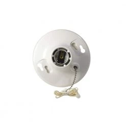 Plastic Pull-Chain Lampholder by Leviton 14 Plastic Pull-Chain Lampholder by Leviton -FANIMATION Shop leviton lamp sockets r50 08827 cw4 d4 1000