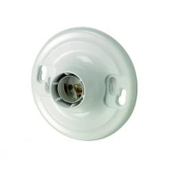Plastic Keyless Lamp Holder by Leviton