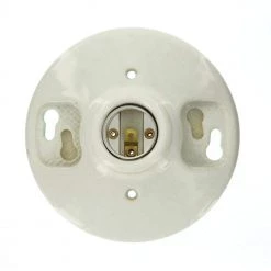 600-Watt 250-Volt White Outlet Box Lampholder by Leviton 12 600-Watt 250-Volt White Outlet Box Lampholder by Leviton -FANIMATION Shop leviton lamp sockets r50 49875 000 66 1000