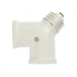 660-Watt Keyless Twin-Socket Lamp Holder Adapter by Leviton -FANIMATION Shop leviton lamp sockets r52 00128 00w a0 1000