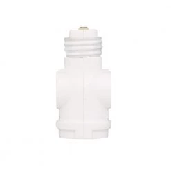 Socket with Outlets, White by Leviton -FANIMATION Shop leviton lamp sockets r52 01403 00w 76 1000