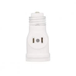Socket with Outlets, White by Leviton -FANIMATION Shop leviton lamp sockets r52 01403 00w d4 1000