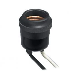 Weatherproof Socket, Black by Leviton