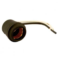 Weatherproof Socket, Black by Leviton -FANIMATION Shop leviton lamp sockets r60 00055 000 c3 1000