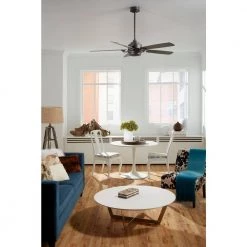 Benito v2 52 in. Integrated LED Matte Greige Ceiling Fan with Light Kit and Remote Control by FANIMATION -FANIMATION Shop matte greige fanimation ceiling fans with lights fp8003bgr 1f 1000