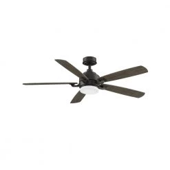 Benito v2 52 in. Integrated LED Matte Greige Ceiling Fan with Light Kit and Remote Control by FANIMATION