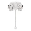 4-Light Matte White Ceiling Fan Fitter LED Light Kit by FANIMATION