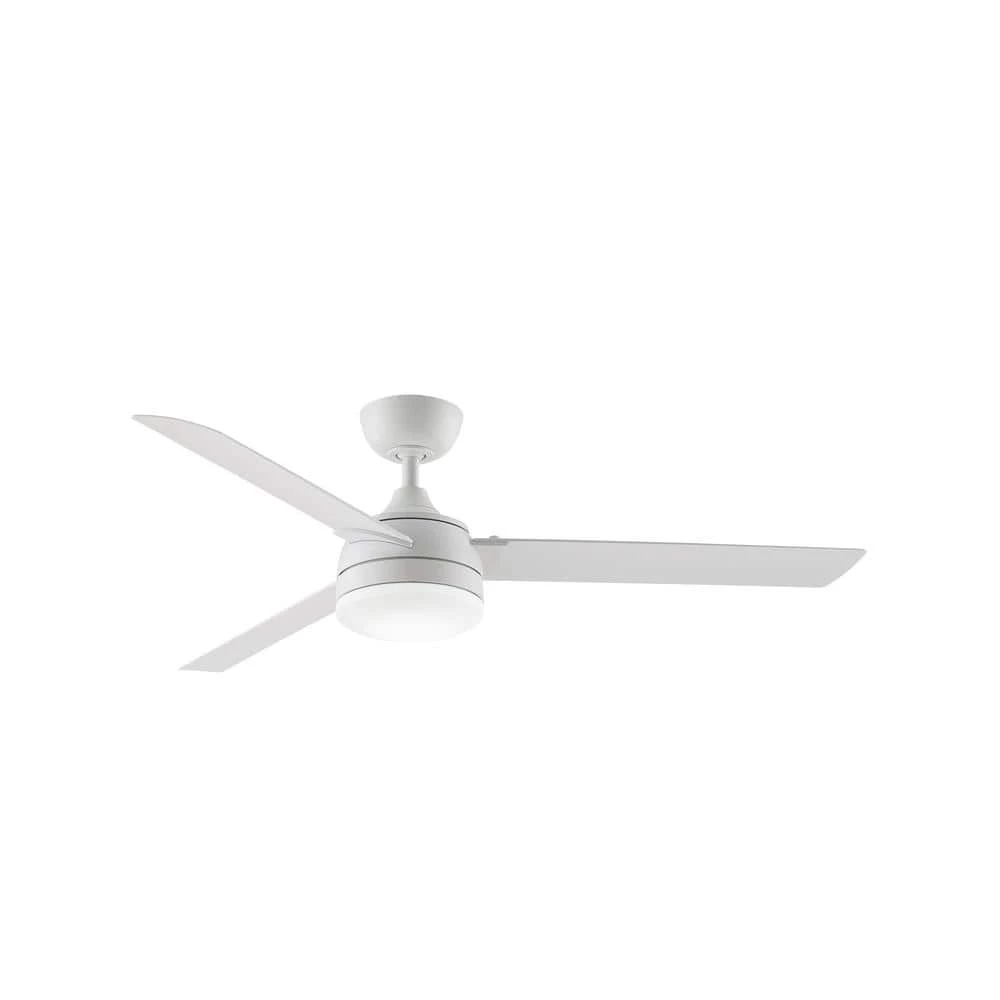 Xeno Wet 56 in. Integrated LED Indoor/Outdoor Matte White Ceiling Fan with Light Kit and Remote Control by FANIMATION 1 Xeno Wet 56 in. Integrated LED Indoor/Outdoor Matte White Ceiling Fan with Light Kit and Remote Control by FANIMATION