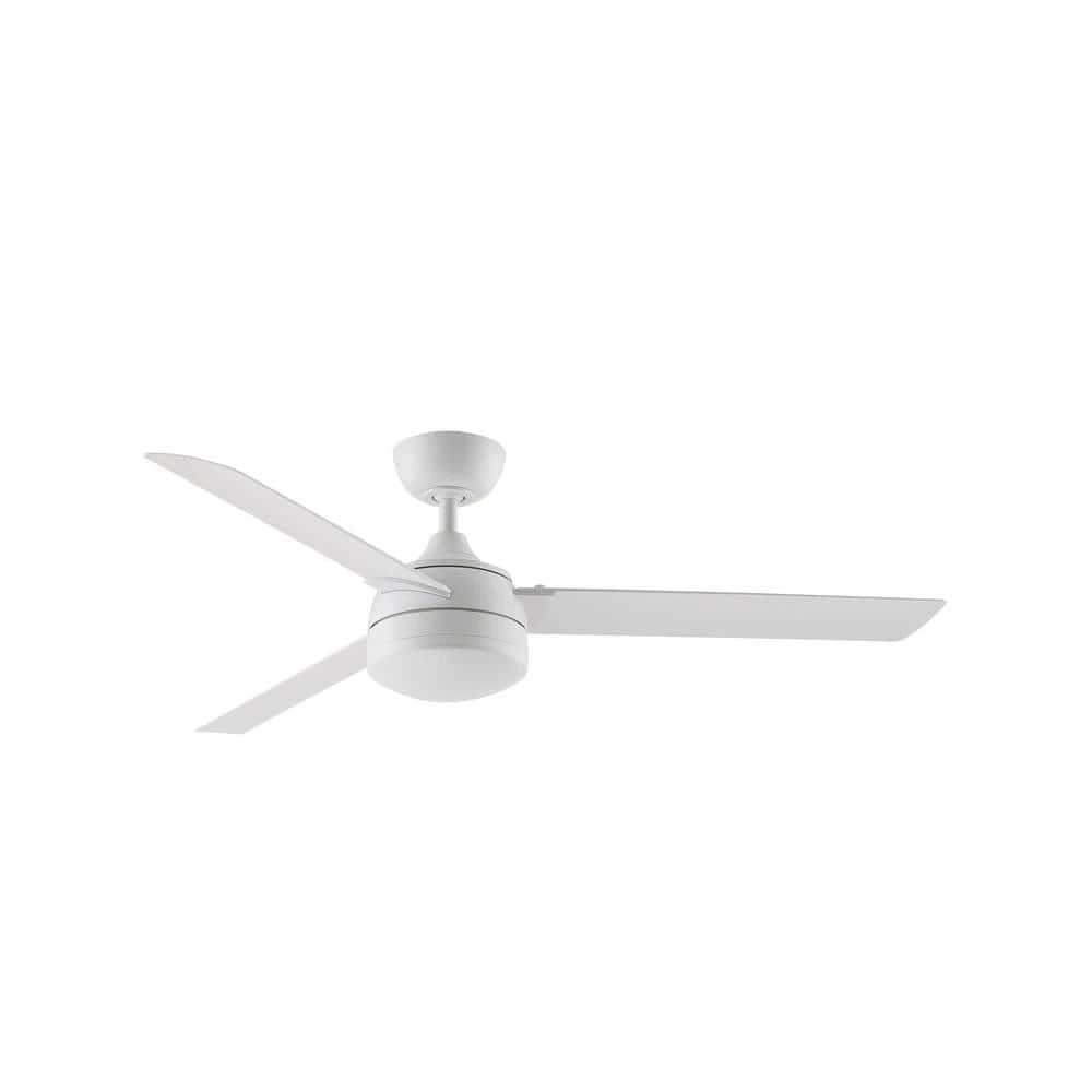 Xeno Wet 56 in. Integrated LED Indoor/Outdoor Matte White Ceiling Fan with Light Kit and Remote Control by FANIMATION 2 Xeno Wet 56 in. Integrated LED Indoor/Outdoor Matte White Ceiling Fan with Light Kit and Remote Control by FANIMATION - Image 2