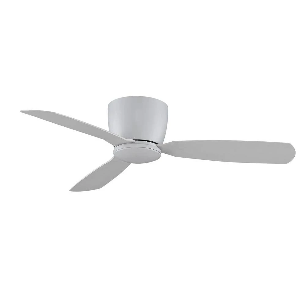 Embrace 52 in. Integrated LED Matte White Ceiling Fan with Opal Frosted Glass Light Kit and Remote Control by FANIMATION 2 Embrace 52 in. Integrated LED Matte White Ceiling Fan with Opal Frosted Glass Light Kit and Remote Control by FANIMATION - Image 2