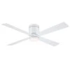 Kwartet 52 in. Indoor/Outdoor Matte White Ceiling Fan with Light Kit by FANIMATION