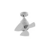 Rotation 19 in. Indoor/Outdoor Matte White 360-Degree Orbit Ceiling Fan with Wall Switch by FANIMATION