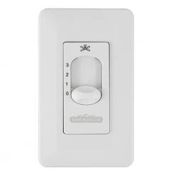 Rotation 19 in. Indoor/Outdoor Matte White 360-Degree Orbit Ceiling Fan with Wall Switch by FANIMATION -FANIMATION Shop matte white fanimation ceiling fans without lights fp8018mw c3 1000