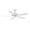 Edgewood 44 44 in. Indoor/Outdoor Matte White Ceiling Fan by FANIMATION