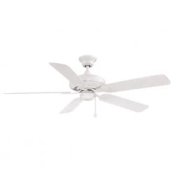 Edgewood 52 52 in. Indoor/Outdoor Matte White Ceiling Fan by FANIMATION