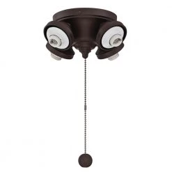 4-Light Oil-Rubbed Bronze Ceiling Fan Fitter LED Light Kit by FANIMATION