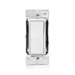 1.5-Amp Decora Rocker Slide Fan Speed Control, White With Ivory And Light Almond Color Change Faces Included by Leviton