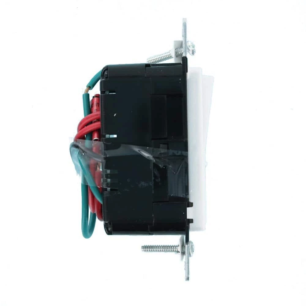 1.5-Amp Decora Rocker Slide Fan Speed Control, White With Ivory And Light Almond Color Change Faces Included by Leviton 4 1.5-Amp Decora Rocker Slide Fan Speed Control, White With Ivory And Light Almond Color Change Faces Included by Leviton - Image 4