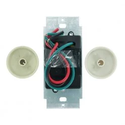 1.5 Amp Trimatron Single Pole Step Control Rotary Fan Speed Control, White with Ivory and Light Almond Knobs Included by Leviton -FANIMATION Shop white ivory light almond leviton ceiling fan switches 6639 10z 1d 1000