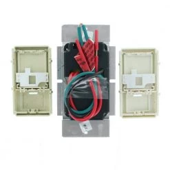 1.5-Amp Decora Illumatech Single Pole Step Fan Speed Control With Preset Button, White/ Ivory/ Light Almond by Leviton -FANIMATION Shop white ivory light almond leviton ceiling fan switches ipf01 1lz 1d 1000