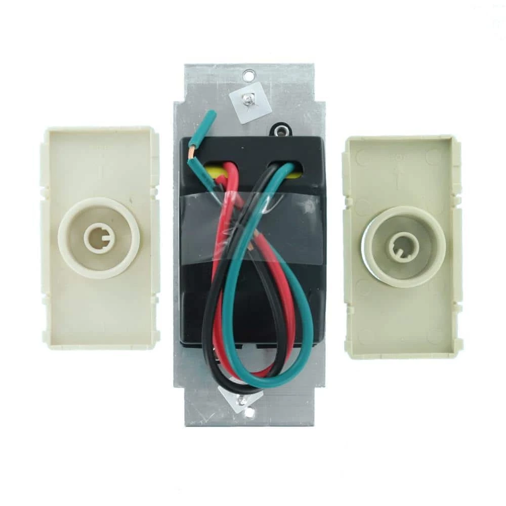 1.5 Amp Decora Single Pole Rotary Step Fan Speed Control, White with Ivory and Light Almond Color Faces Included by Leviton 4 1.5 Amp Decora Single Pole Rotary Step Fan Speed Control, White with Ivory and Light Almond Color Faces Included by Leviton - Image 4