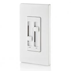 SureSlide 1.5 Amp Fan 120-Volt Dual Quiet Fan & Light Control for 150W LED, 300W Incandescent/Halogen, 10-Pack, White by Leviton 11 SureSlide 1.5 Amp Fan 120-Volt Dual Quiet Fan & Light Control for 150W LED, 300W Incandescent/Halogen, 10-Pack, White by Leviton -FANIMATION Shop white leviton ceiling fan switches vwx 066df hwx fa 1000
